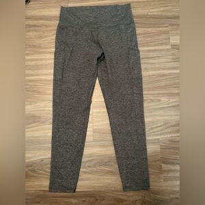 Offline by Aerie Dark Gray High-Rise The Hugger Leggings size L with pockets